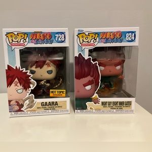 NWOT BUNDLE 2 Funko POP Gaara Might Guy from Naruto